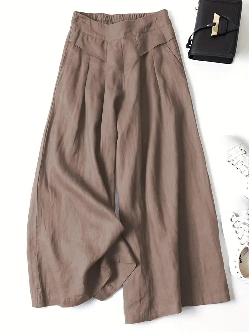 Pantalon large décontracté