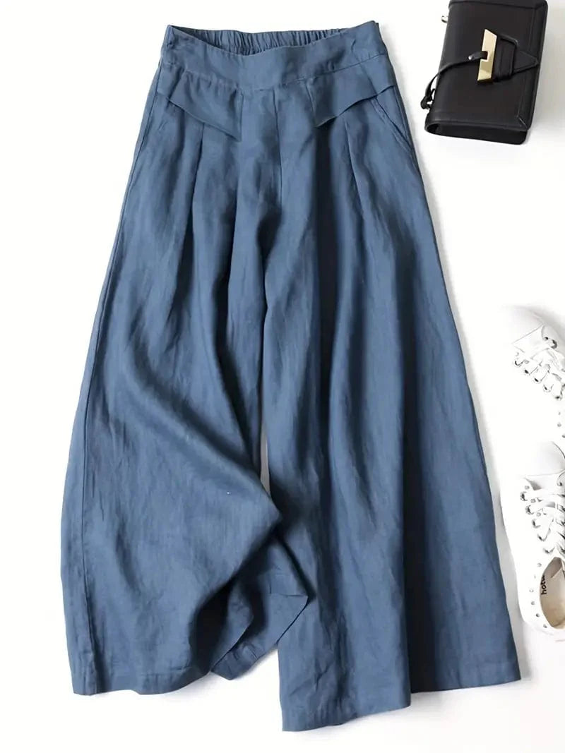 Pantalon large décontracté