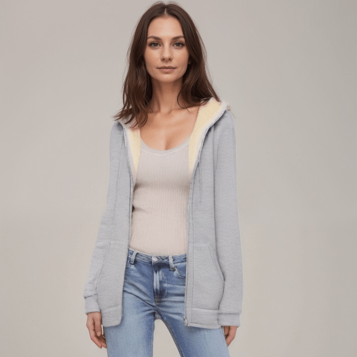 Veste douillette avec capuche