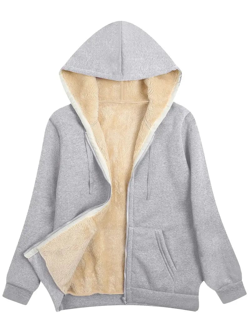Veste douillette avec capuche