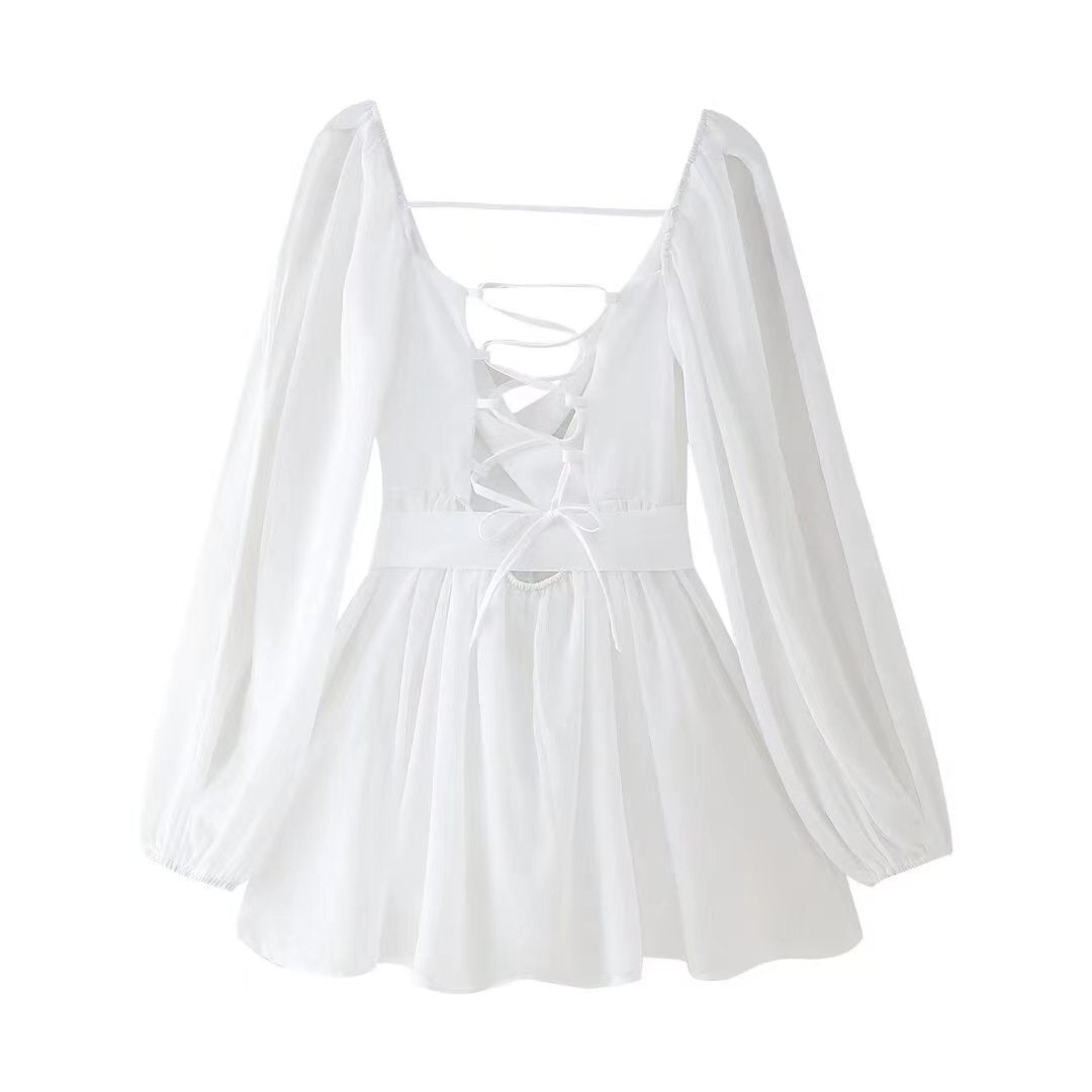 Maison Léa™ | Robe fluide à manches voilées