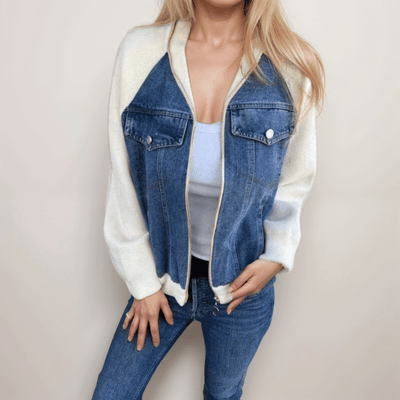 Veste en denim décontractée