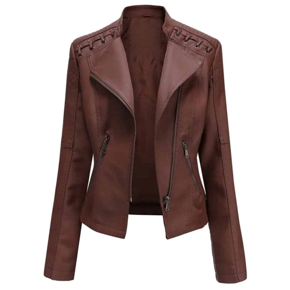 Veste en cuir élégante