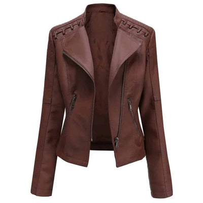 Veste en cuir élégante
