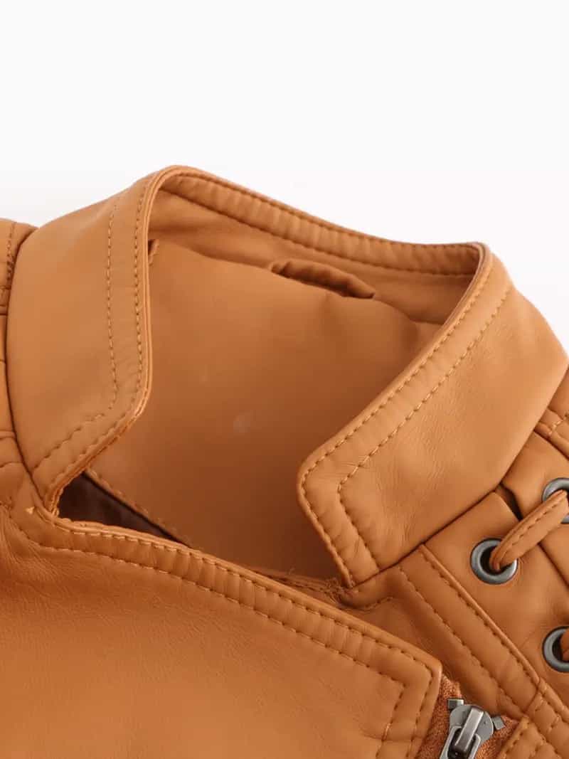 Veste en cuir élégante