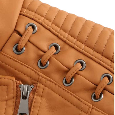 Veste en cuir élégante