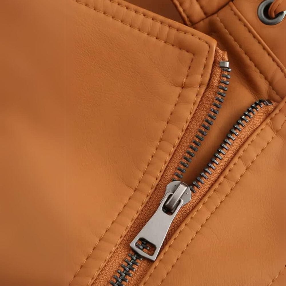 Veste en cuir élégante