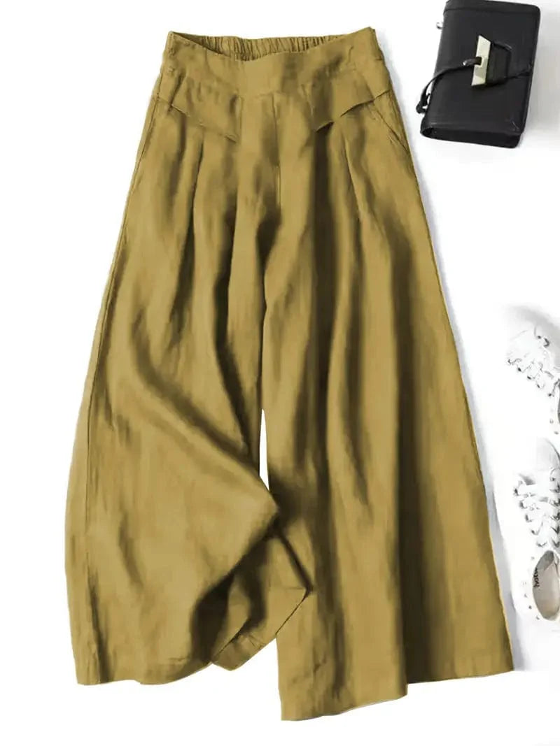 Pantalon large décontracté