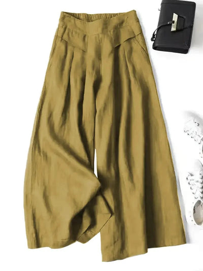 Pantalon large décontracté