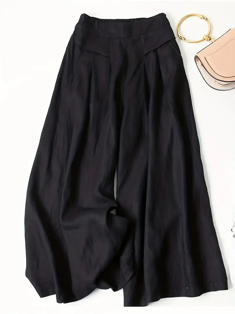 Pantalon large décontracté