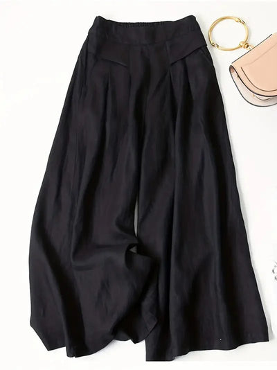 Pantalon large décontracté