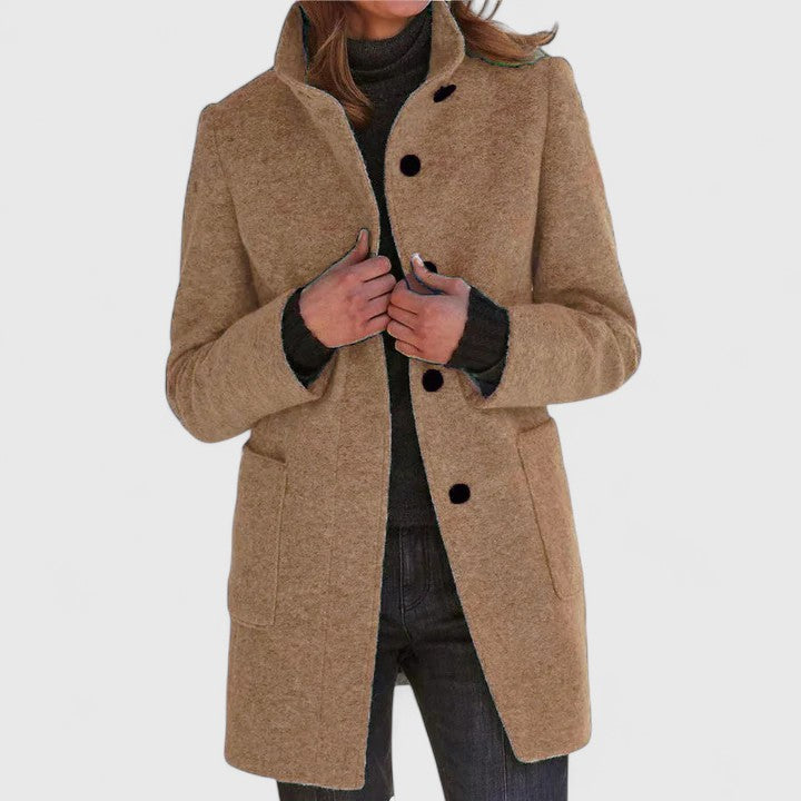Jacqueline™ | Manteau femme à col haut