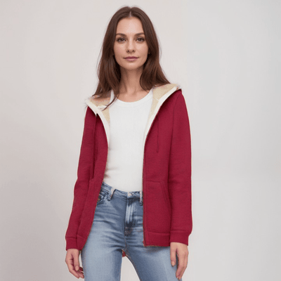 Veste douillette avec capuche