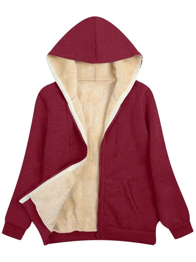 Veste douillette avec capuche