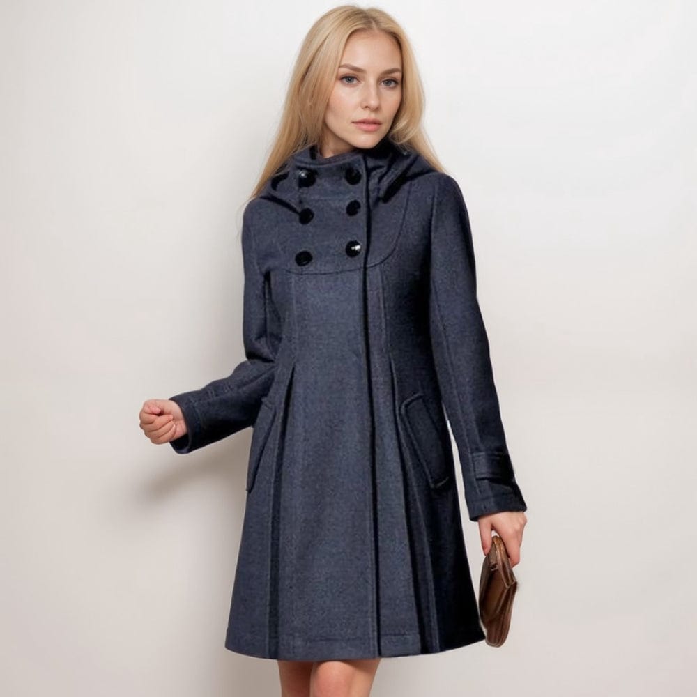 Robe manteau à capuche