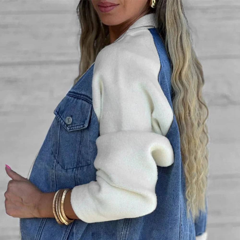 Veste en denim décontractée