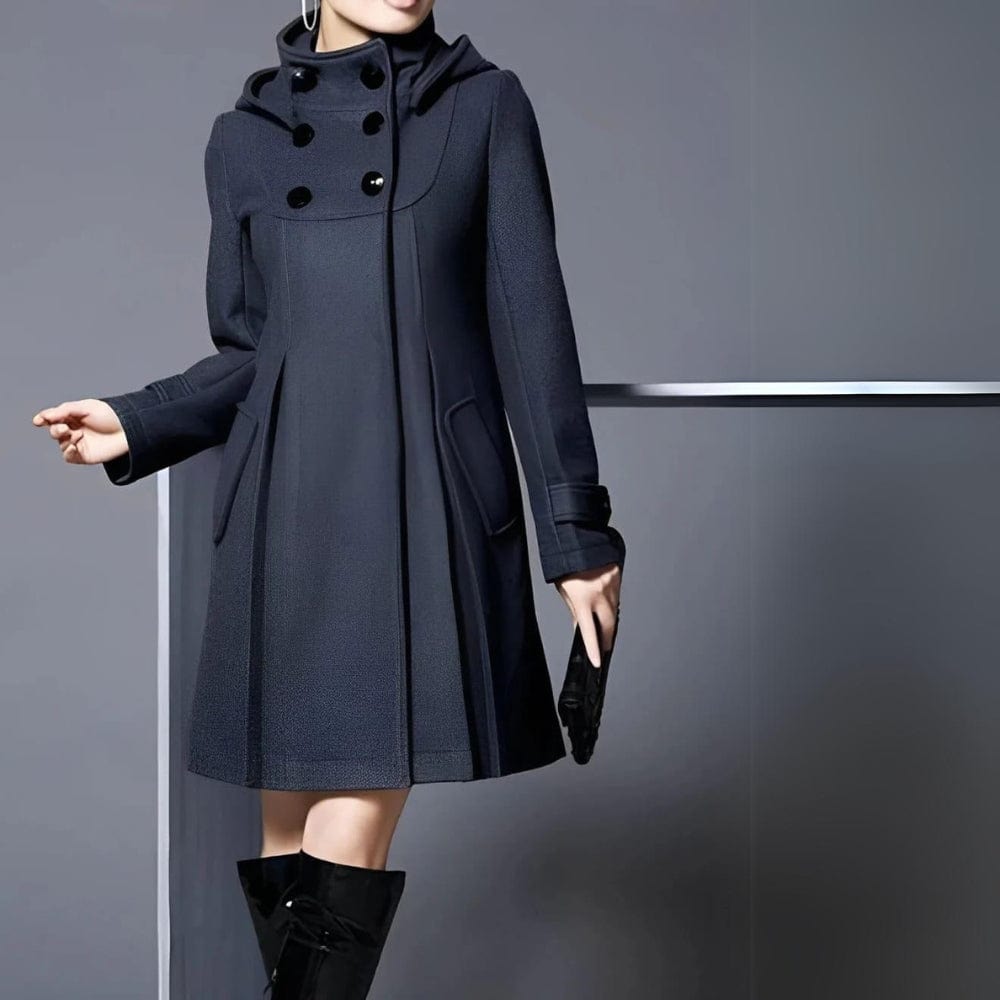 Robe manteau à capuche