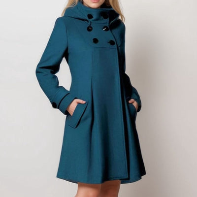 Robe manteau à capuche
