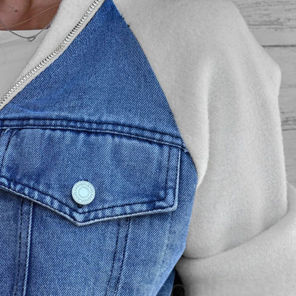 Veste en denim décontractée