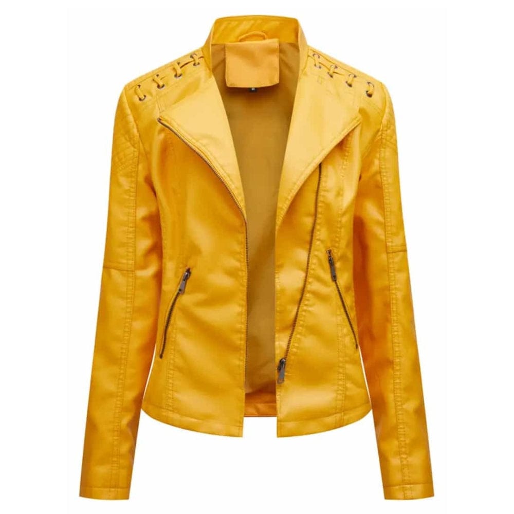 Veste en cuir élégante