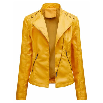Veste en cuir élégante