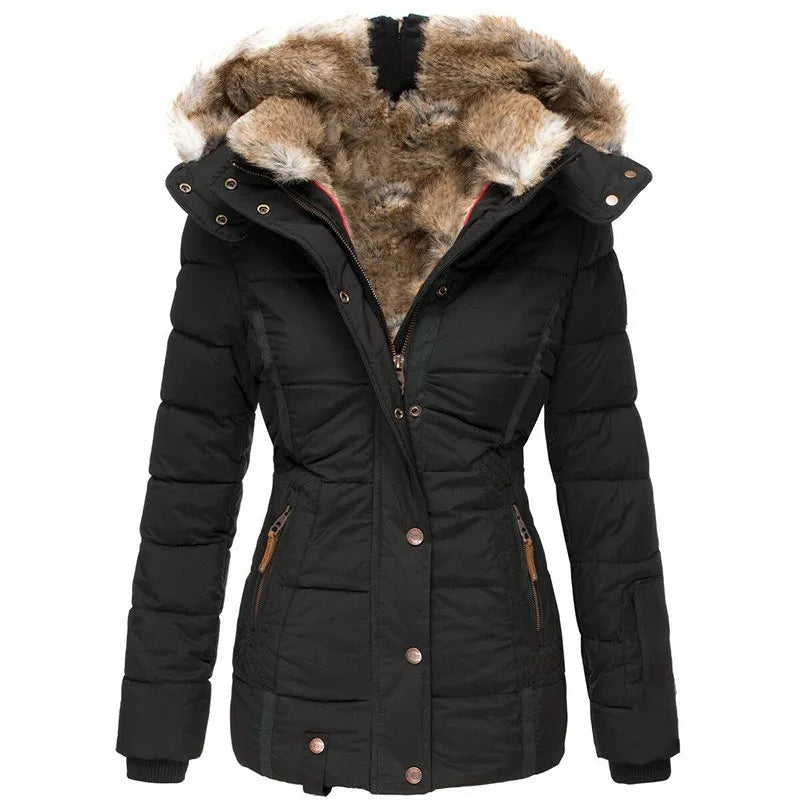Maison Léa™ | Manteau d'hiver chaud avec doublure en fourrure