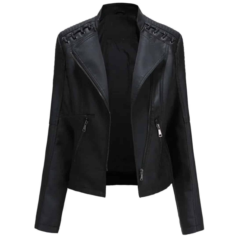 Veste en cuir élégante