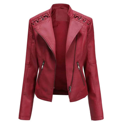 Veste en cuir élégante