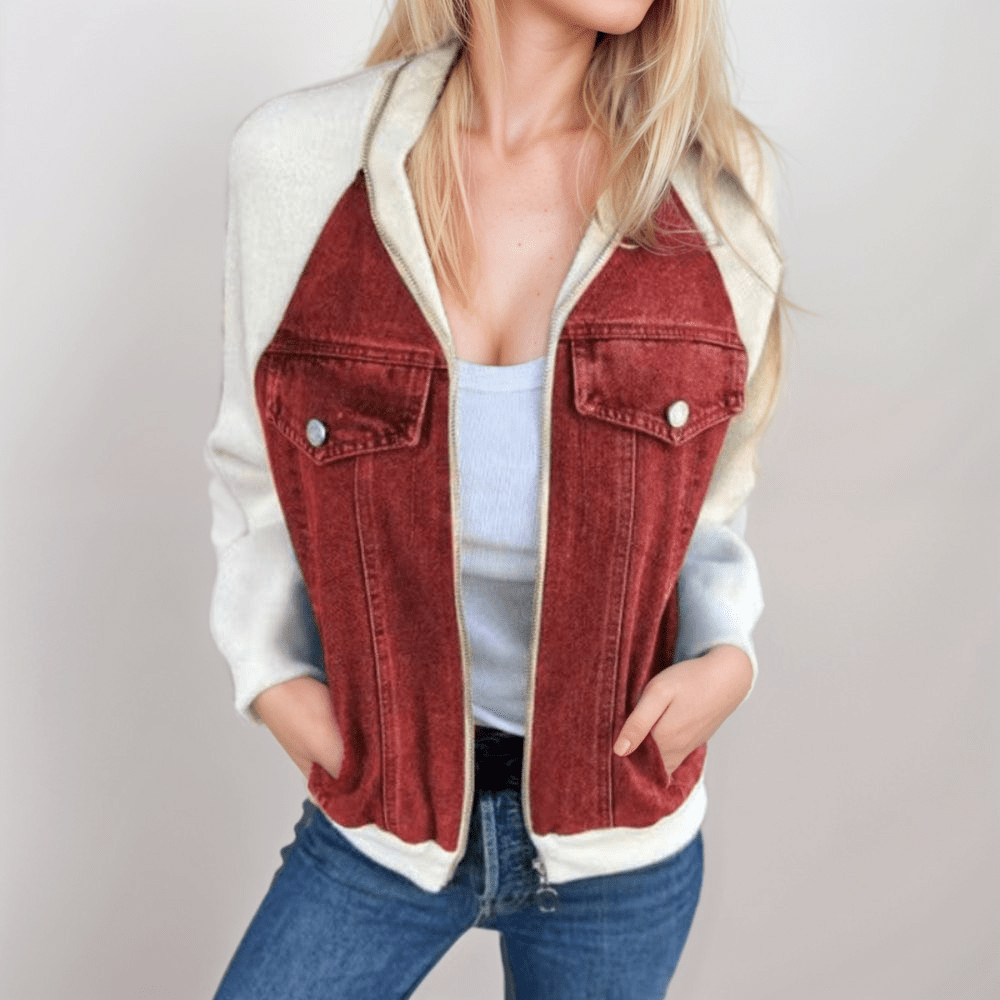 Veste en denim décontractée