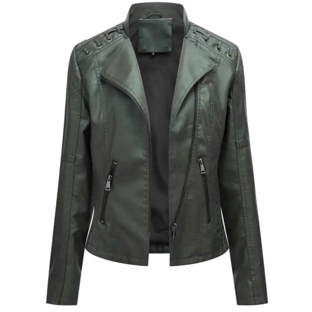 Veste en cuir élégante
