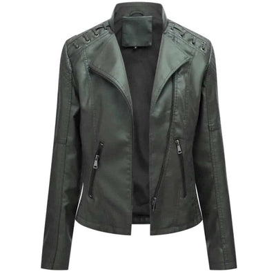Veste en cuir élégante