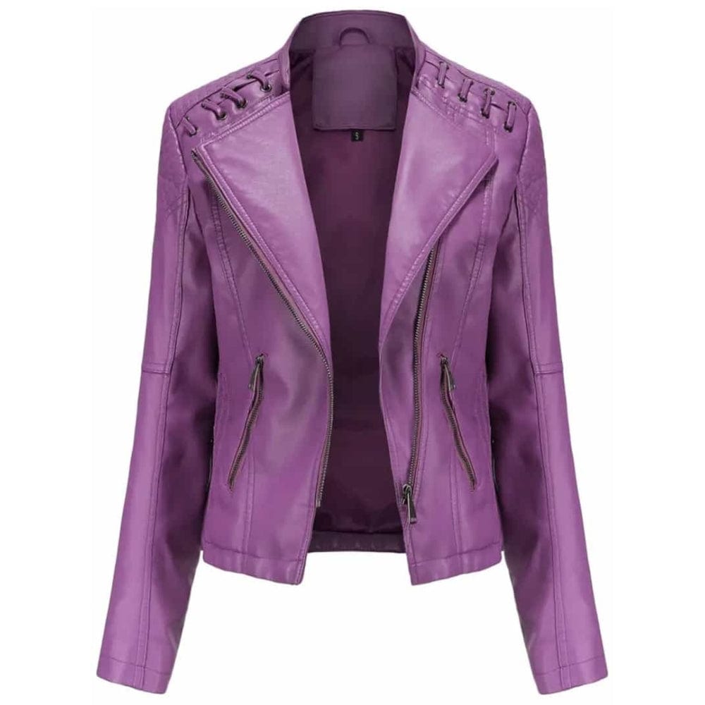 Veste en cuir élégante